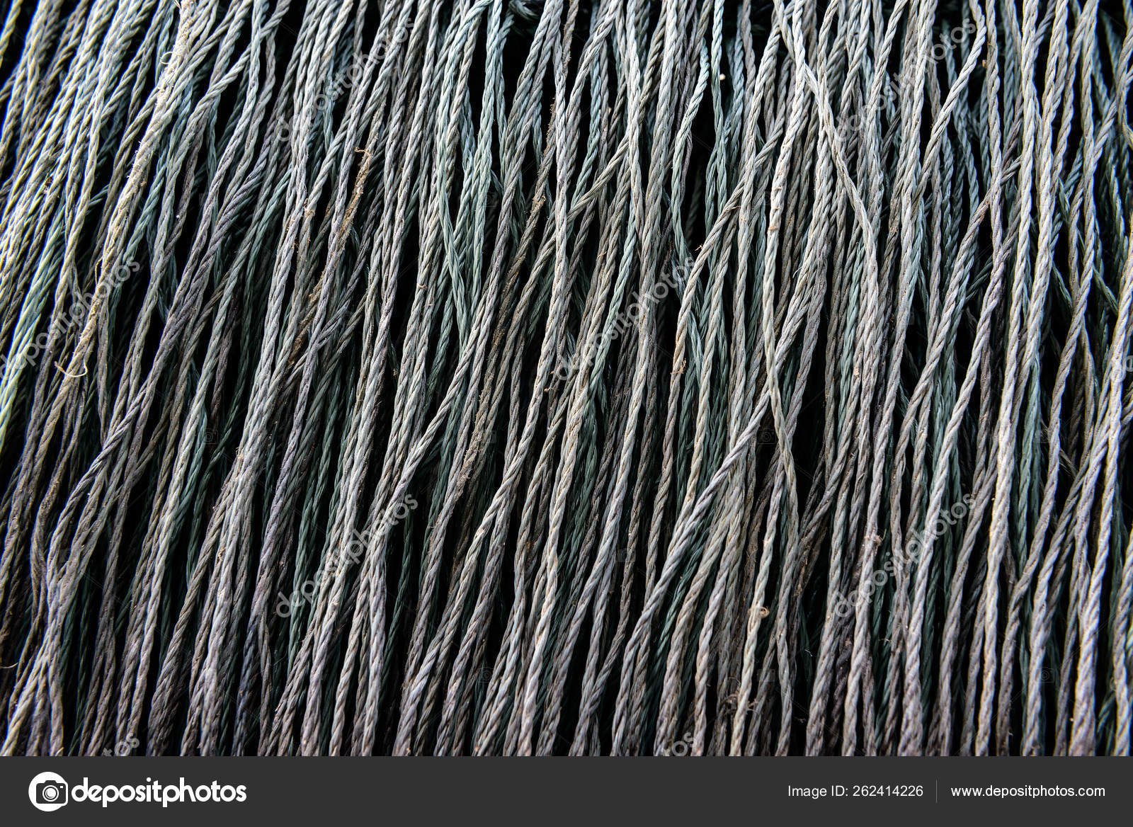 Closeup Blue Nylon Rope Texture Stock Photo by ©YAYImages 262414226