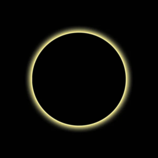 Corona Ring Uma Estrela Está Precisamente Atrás Uma Lua — Fotografia de Stock