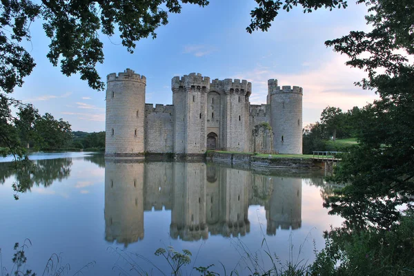 Zamek Bodiam Hrabstwie East Sussex — Zdjęcie stockowe