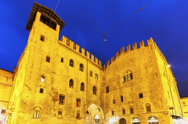 Architektura Piazza Maggiore Bolonii Bolonia Emilia Romania Włochy — Zdjęcie stockowe