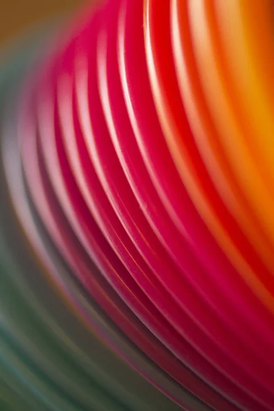Kleurrijke Rode Kleur Circulaire Kunst Swirl Abstracte Circulaire Ronde Vormen — Stockfoto