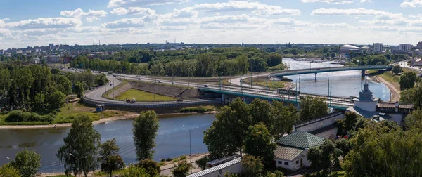 Panorama Ciudad Yaroslavl Rusia Día Soleado — Foto de Stock