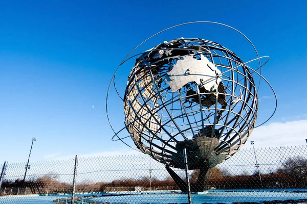 Earth World Unisphere Globe Flushing Meadows Corona Park Queens New — Stockfoto