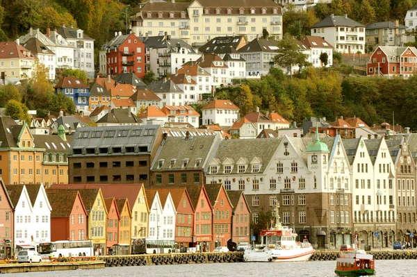 Veiw Üzerinde Olg Şehri Bergen Norveç — Stok fotoğraf