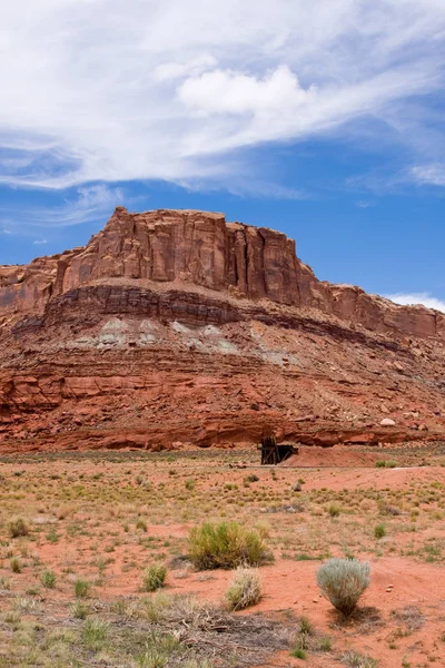 Sandsten Klippa Och Öken Nära Moab Utah — Stockfoto