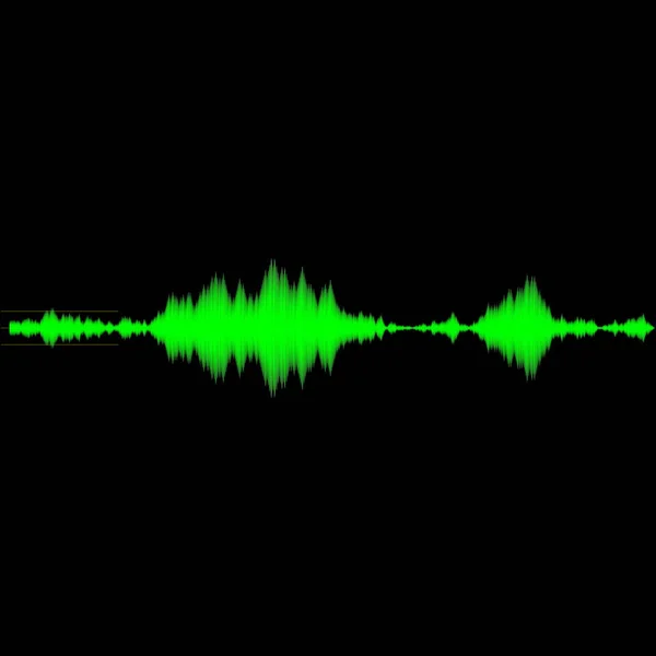 Звукова Хвиля Вимірювання Аудіо Пристрою Вихідний Інтерфейс Екран Ілюстрація — стокове фото