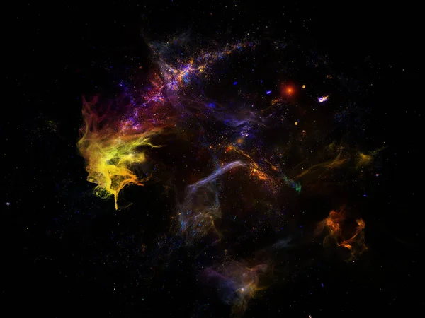 알고리즘 코스모스 시리즈 천문학 물리학 과학과 관련된 프로젝트의 배경역할을 프랙탈 — 스톡 사진
