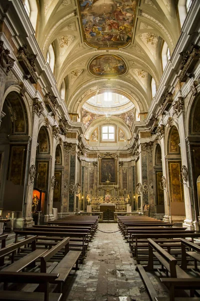 Iglesia Arte Seda Complejo Los Santos Filippo Giacomo Nápoles Italia — Foto de Stock