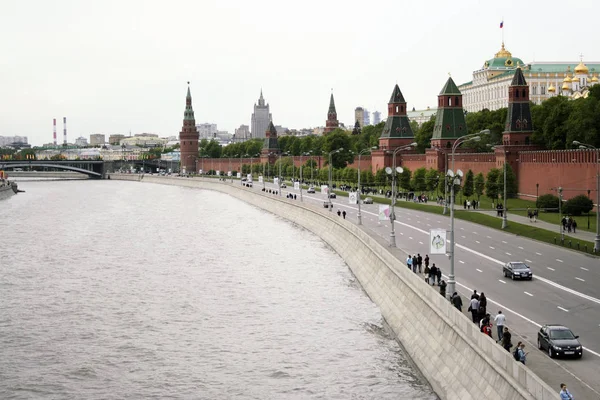 Terraplén Del Kremlin Del Mayo Día Victoria — Foto de Stock