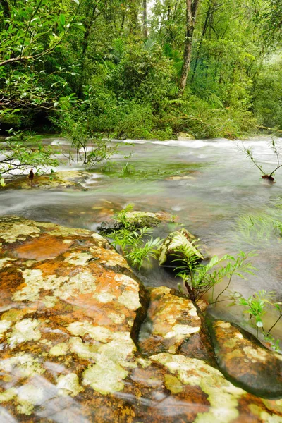 Красивый Маленький Водопад Национальном Парке Равест Таиланд — стоковое фото