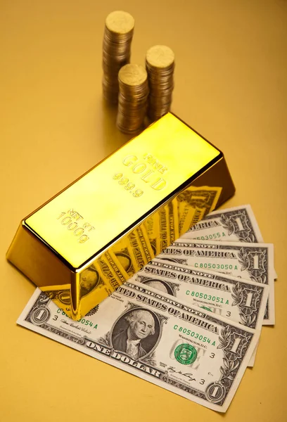 Stapel Goldbarren Ambientes Finanzkonzept — Stockfoto