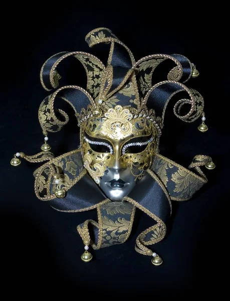 Venetian Mask Black Background — Stock Photo, Image