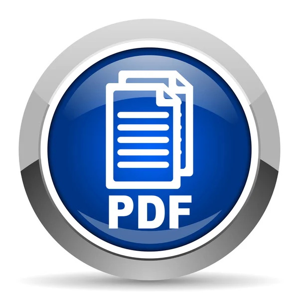 Icono Pdf Aislado Sobre Fondo Blanco — Foto de Stock