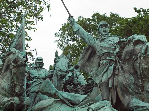 Άγαλμα Του Εμφυλίου Πολέμου Στο Καπιτώλιο Των Ηπα Στην Ουάσιγκτον — Φωτογραφία Αρχείου