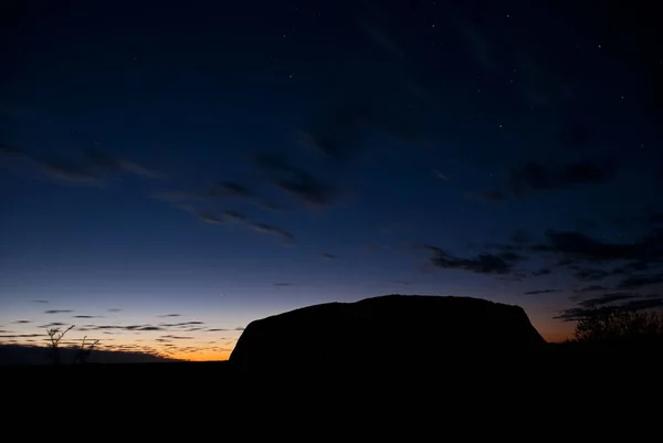 Luces Colores Ayers Rock Australia — Foto de Stock