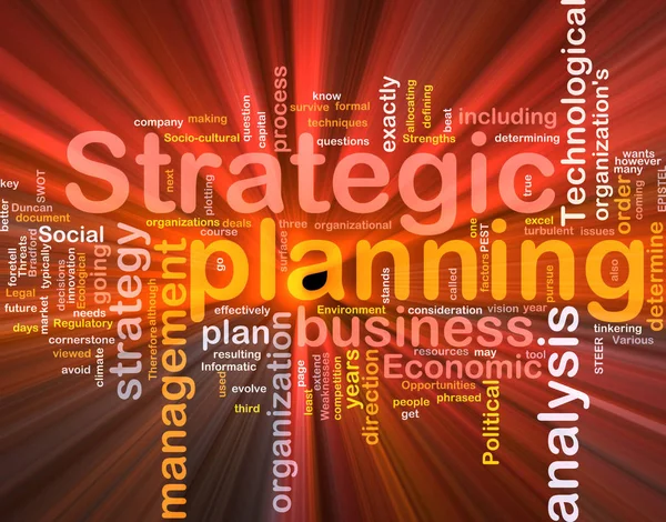 Software Pakket Box Word Cloud Concept Illustratie Van Strategische Planning — Stockfoto