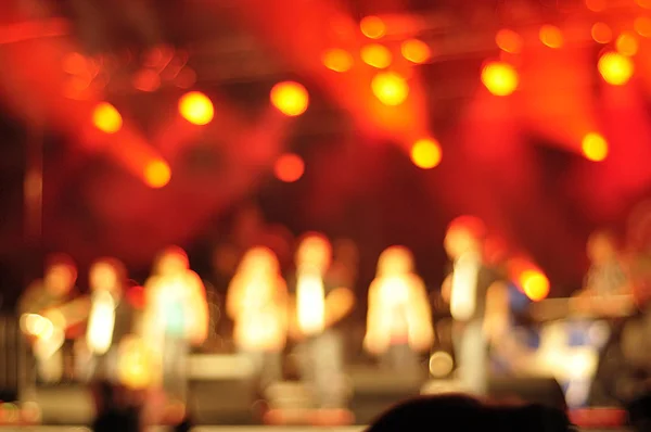 Utomhus Rock Concert Ljus Bakgrundsbelysning — Stockfoto
