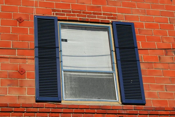 Närbild Byggnadens Fönster — Stockfoto
