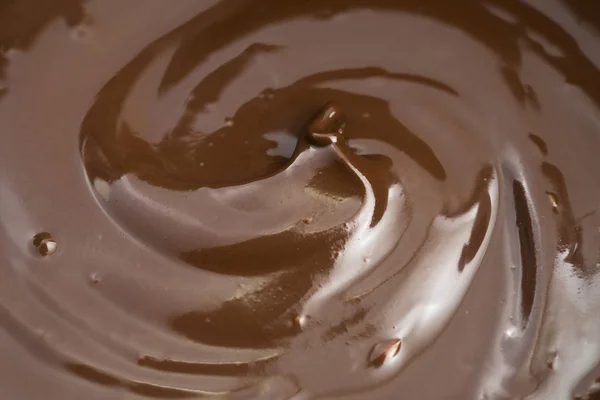 おいしい甘い茶色のチョコレートのクローズアップビュー — ストック写真