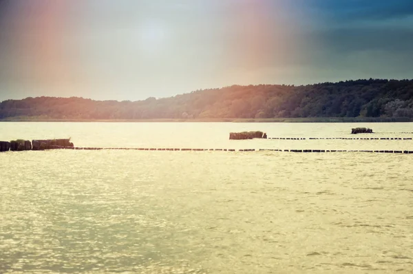 Image Breakwater Ocean — Stock Photo, Image