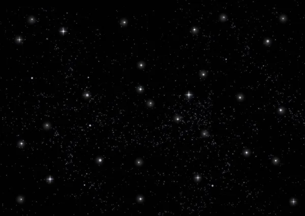 Estrelas Planeta Galáxia Espaço Livre — Fotografia de Stock