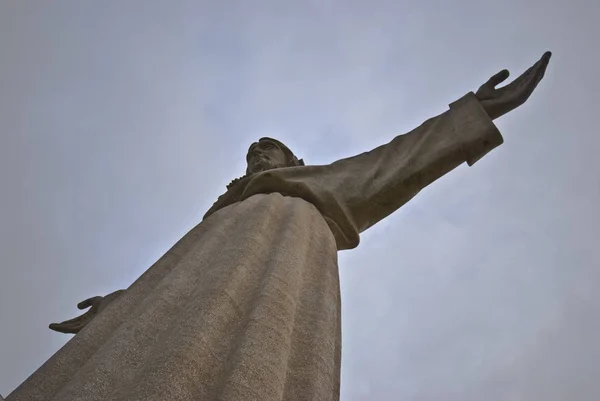 Detail Enormous Statue Christ Lisbon — Stockfoto