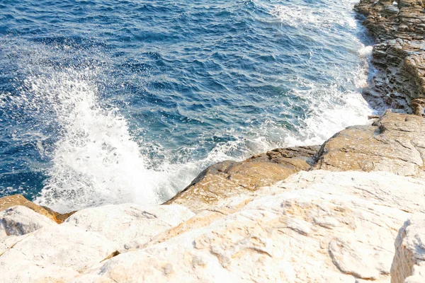 Foto Del Hermoso Mar Fluctuante Grecia — Foto de Stock