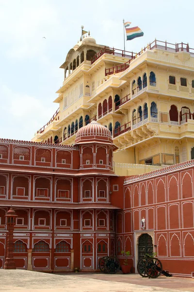 Міський Палац Розташований Індії Джайпур — стокове фото