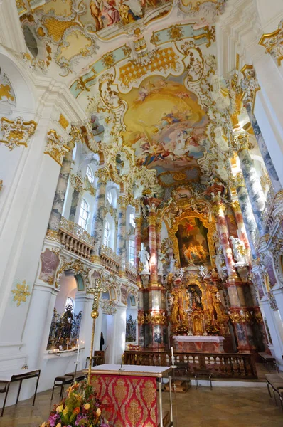 Iglesia Peregrinación Wies Uno Los Sitios Del Patrimonio Palabra Alemania — Foto de Stock