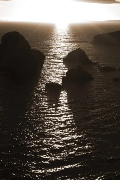 Yaban Atlantik Ballybunion County Kerry Rlanda Sahil Yolu Günbatımı — Stok fotoğraf