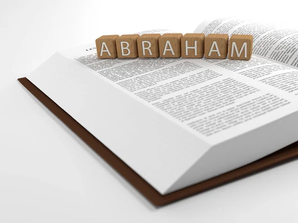 Abraham Und Die Bibel Das Wort Abraham Der Bibel — Stockfoto