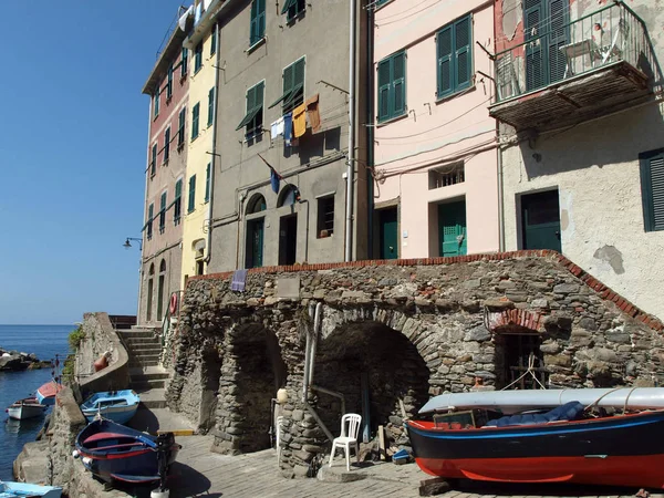 Riomaggiore Uma Das Cidades Cinque Terre Itália — Fotografia de Stock