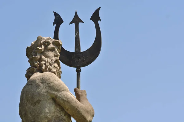 Poseidon Mit Triton Aus Atlantis Barcelona Spanien — Stockfoto