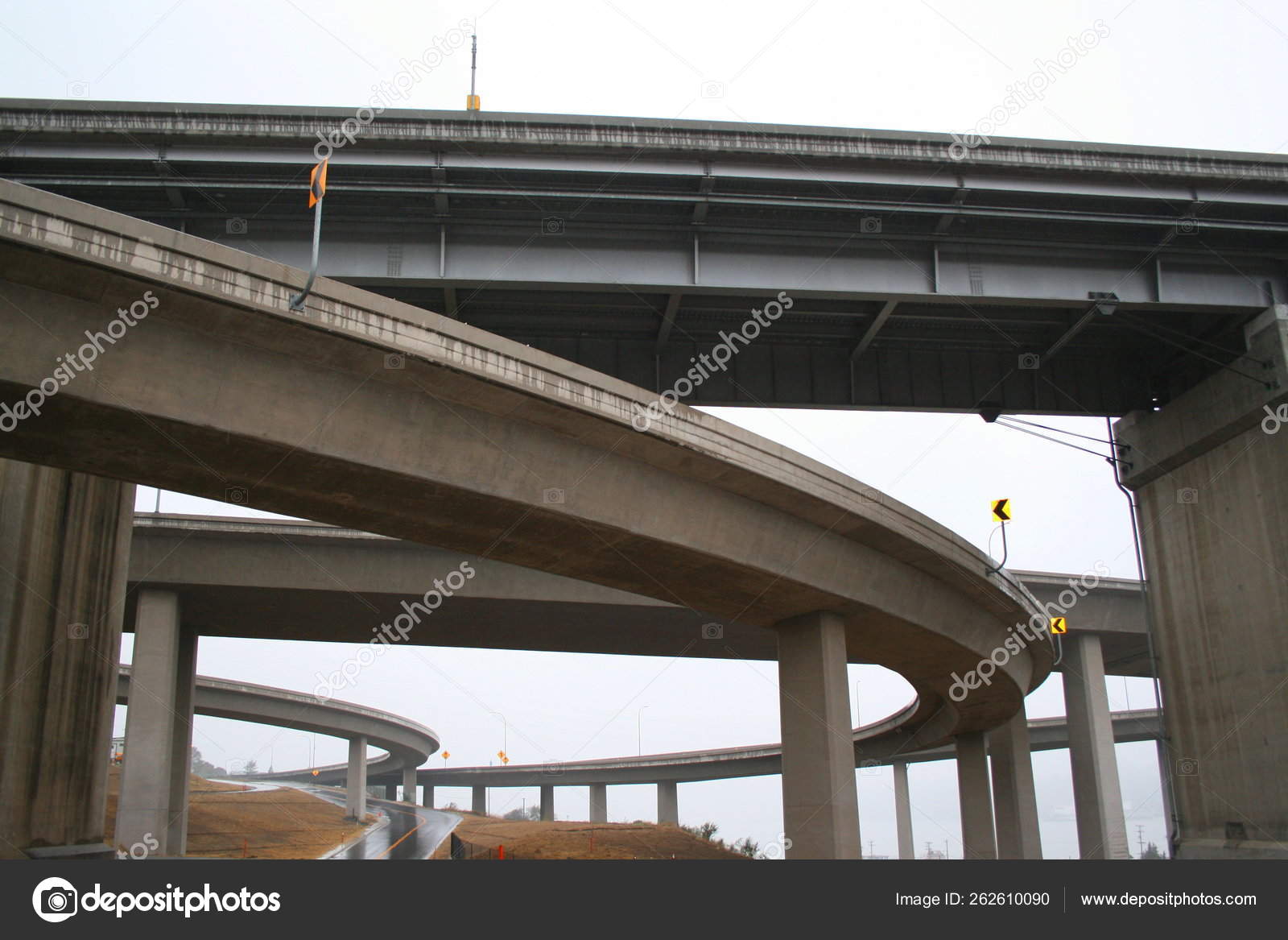 Close Empty Freeway Ramps Stock Photo by ©YAYImages 262610090
