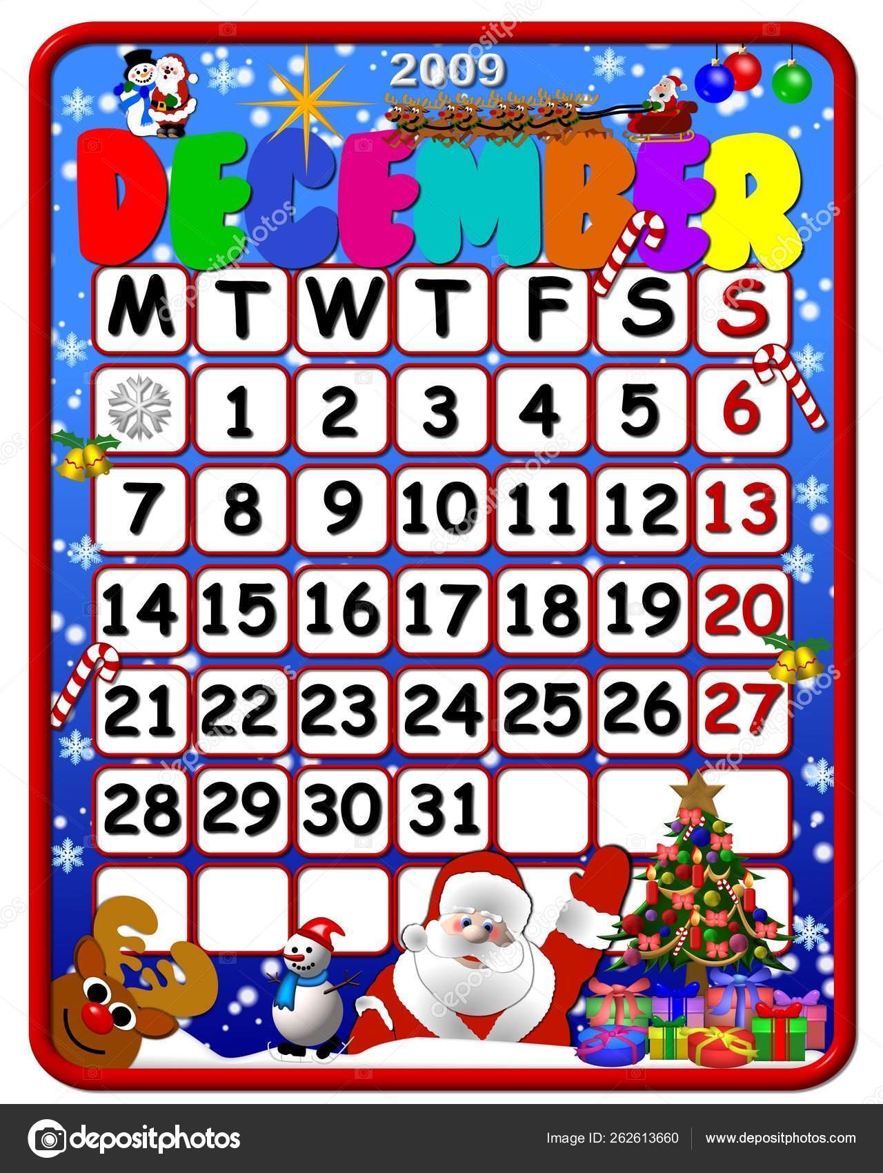 Funny Calendar December 2009 — Stock Photo © YAYImages #262613660