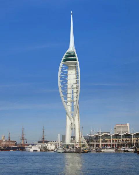 Közeli Lövés Spinnaker Torony Portsmouth — Stock Fotó