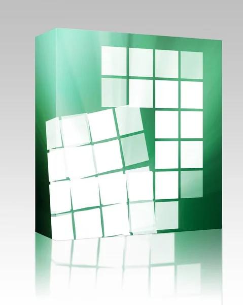 Confezione Software Illustrazione Astratta Della Carta Parati Forme Geometriche Quadrate — Foto Stock