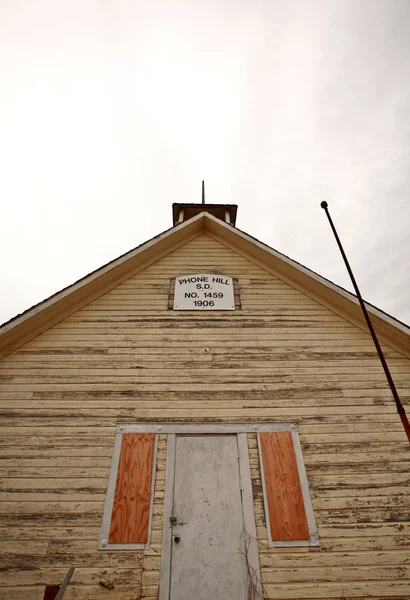 Eski Yıpranmış Kilisesi Manitoba Kanada — Stok fotoğraf