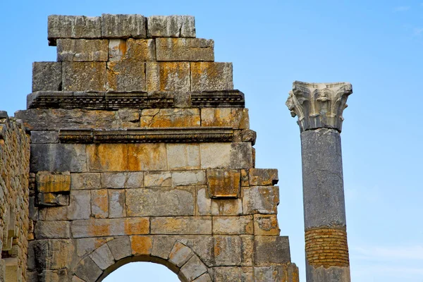 Fas Taki Hacimlerde Eski Roma Anıtı Sahası Bozulmuştu — Stok fotoğraf