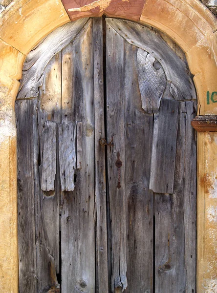 Старые Двери Хиосе Греция — стоковое фото