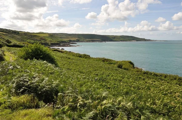 Francia Normandía Cotentin Paisaje Paseo Marítimo — Foto de Stock