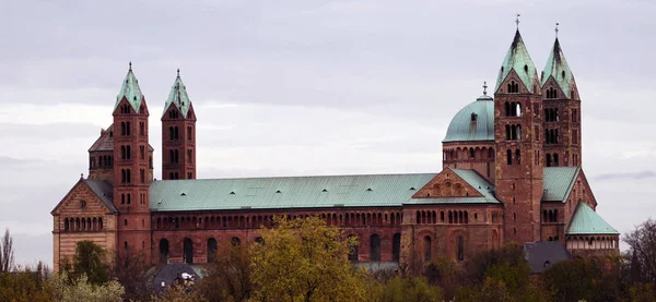 Blick Auf Den Dom Speyer Unesco Welterbe Rheinland Pfalz Deutschland — Stockfoto