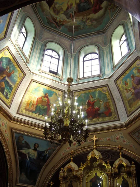 Cúpula Pintada Iglesia Ortodoxa Moldavia — Foto de Stock