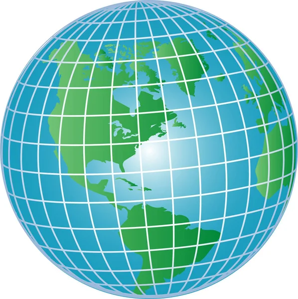 Иллюстрация Глобуса Северной Южной Америки — стоковое фото