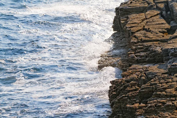 Foto Del Hermoso Mar Fluctuante Grecia — Foto de Stock