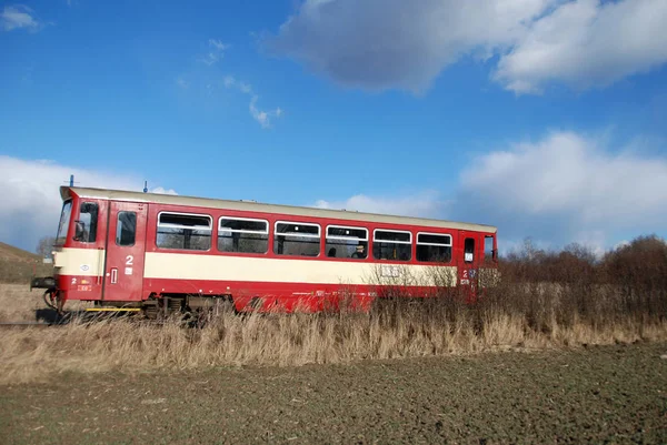 Small Local Train Country Scenery — Stock Photo, Image