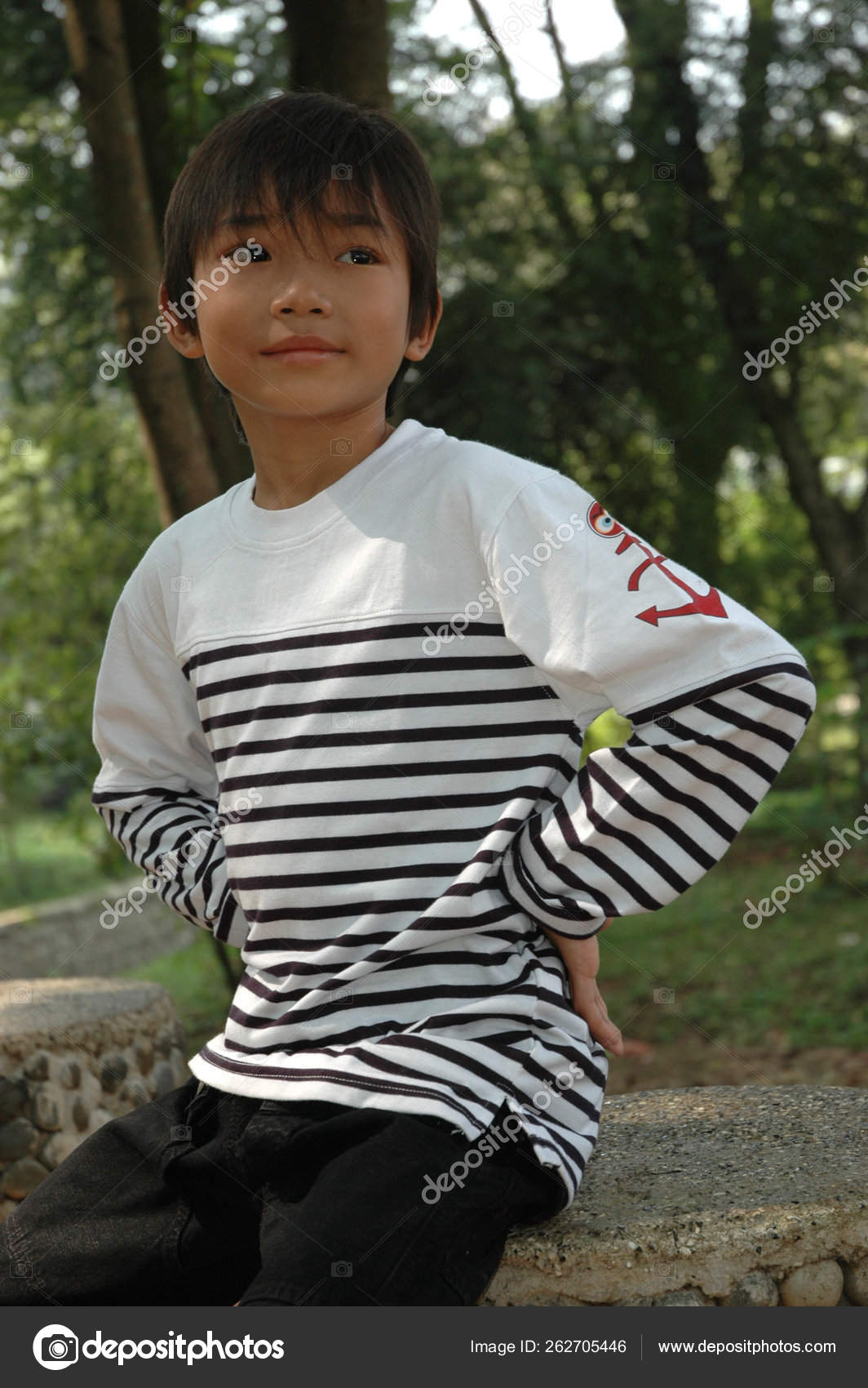 Small asian boy