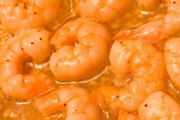 shrimp scampi hot and fresh out of the oven