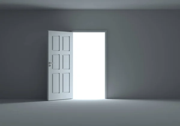 Doors Opening In A Dark Room - Stock Motion Graphics