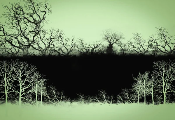 Träd Med Pappersstruktur — Stockfoto